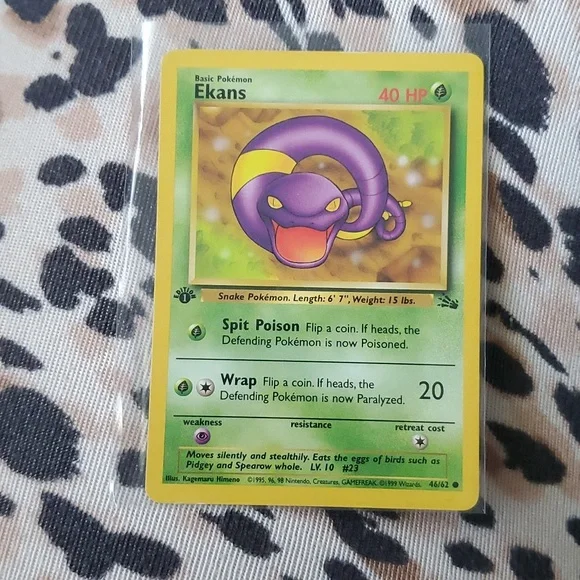 Pokemon | Toys | Original 995 Basic Pokmon Ekans Card 4662 | Poshmark